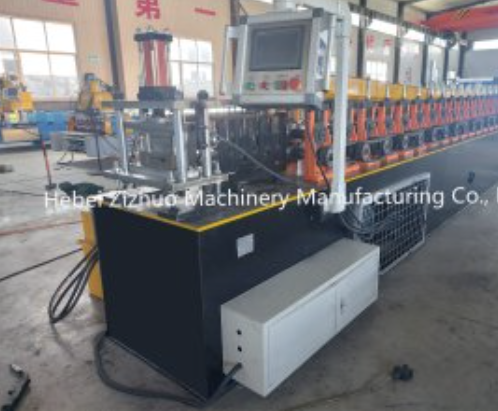 Embossing roll up shutter door roll forming machine in China