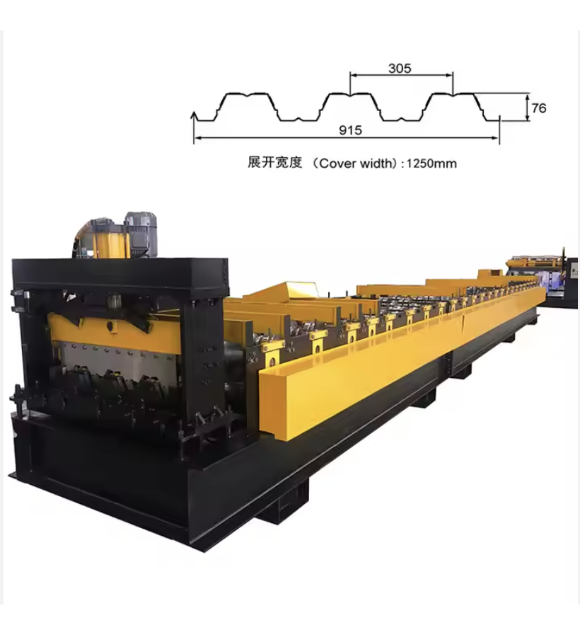 Galvanized Metal Roof Steel Floor deck Sheet Roll Forming Machine in China