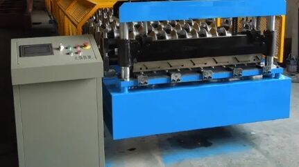 Galvanized Metal Trapezoid Roof Sheet Roll Forming Machine In China