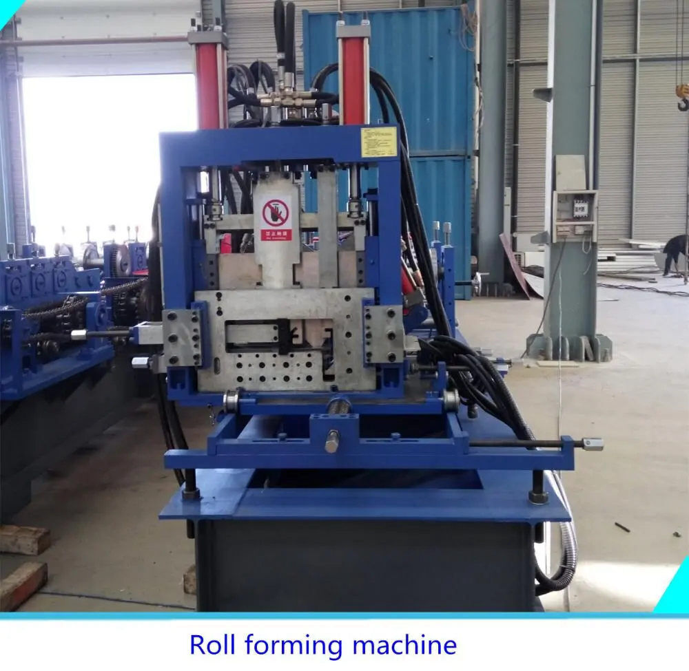 Hydraulic CZ Purlin Touch Screen Roll Forming Machine In China