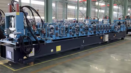 Hydraulic Post Cutting Steel Frame Purlin Roll Forming Machine In China