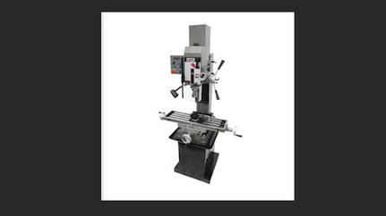 JET JMD-45VSPFT Variable Speed Geared Head Square Column Mill Drill with Power Downfeed, Newall DP500 2-Axis DRO and X-Axis Powerfeed USA