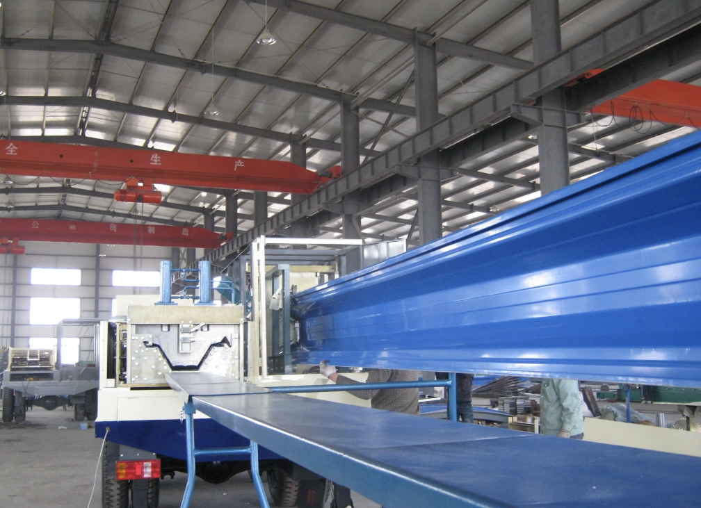 Large span roll forming machine in Brazil