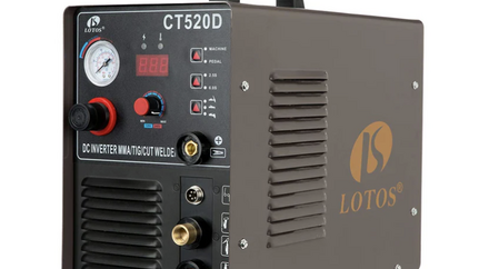 LOTOS CT520D Plasma Cutter, TIG Welder and Stick Welder 3 in 1 Combo Welding Machine,½ Inch Clean Cut USA