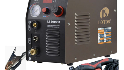 LOTOS LT5000D 50A Air Inverter Plasma Cutter Dual Voltage 110/220VAC 1/2" Clean Cut USA