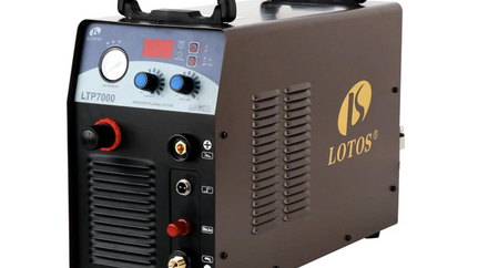 LOTOS LTP7000 70Amp Non-Touch Pilot Arc Plasma Cutter, Brown, 7/8" Inch Clean Cut USA