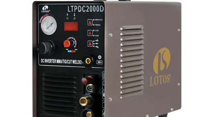 LOTOS LTPDC2000D Non-Touch Pilot Arc Plasma Cutter TIG Welder and Stick Welder 3 in 1 Combo Welding Machine,½ Inch Clean Cut USA