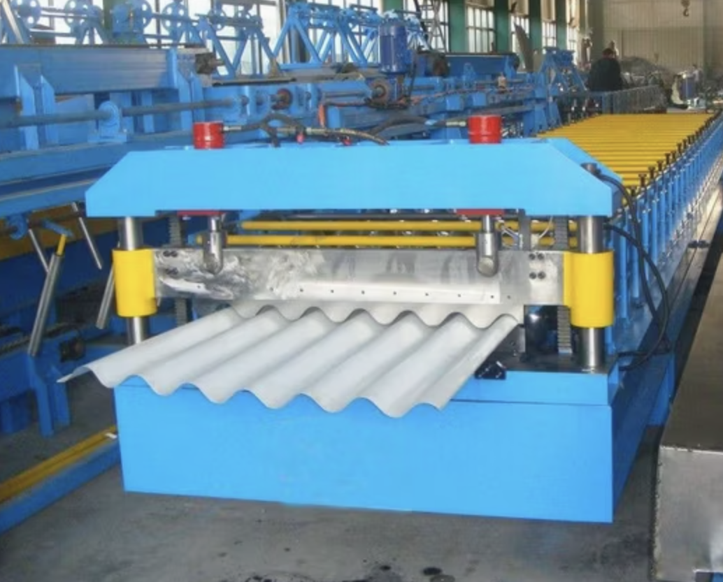 Metal roof roll forming machine in Nepal