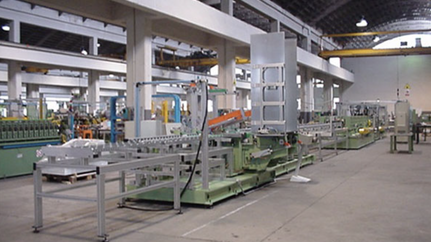 Refrigerator cabinet roll forming machine in Milan, Italy