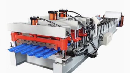 Roof tile roll forming machine in Japan