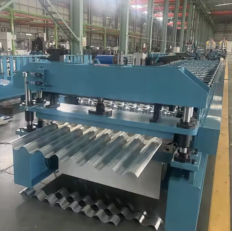 Sheet Metal AG and R panel trapezoid roof panel pbr panel roll forming machine in China