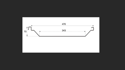 002 - 70/470 Standing Seam Metal Roof Profile