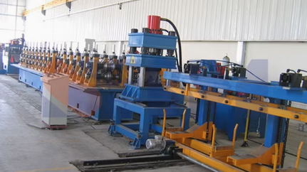 Steel beam roll forming machine in Iraq