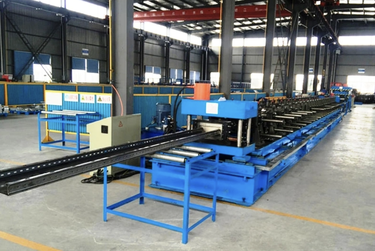 Steel cable tray roll forming machine in Brazil