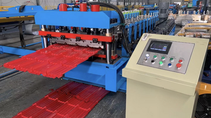 Step tile roll forming machine in Nigeria 