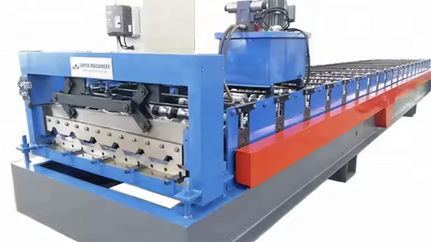 Trapezoidal Sheet Metal Roof Bending Tile Roll Forming Machine in China