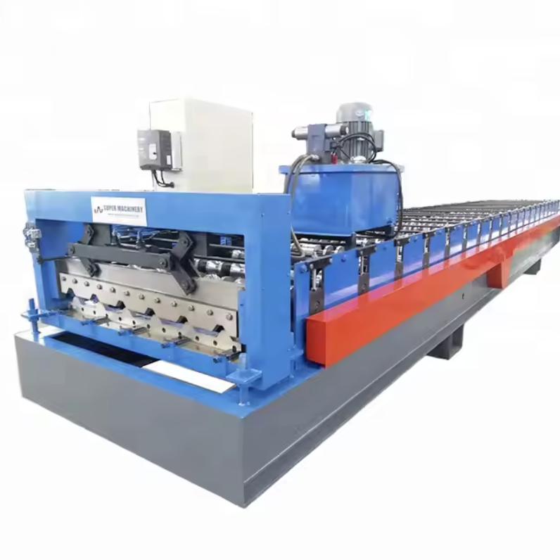 Trapezoidal Sheet Metal Roof Bending Tile Roll Forming Machine in China