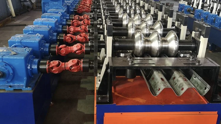 W beam highway steel guardrail roll forming machine in USA