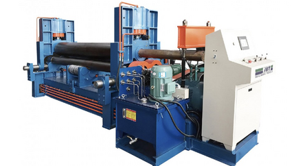 W11S Three Rolling Machine With Up Roller Universal PLC Type 8x3200